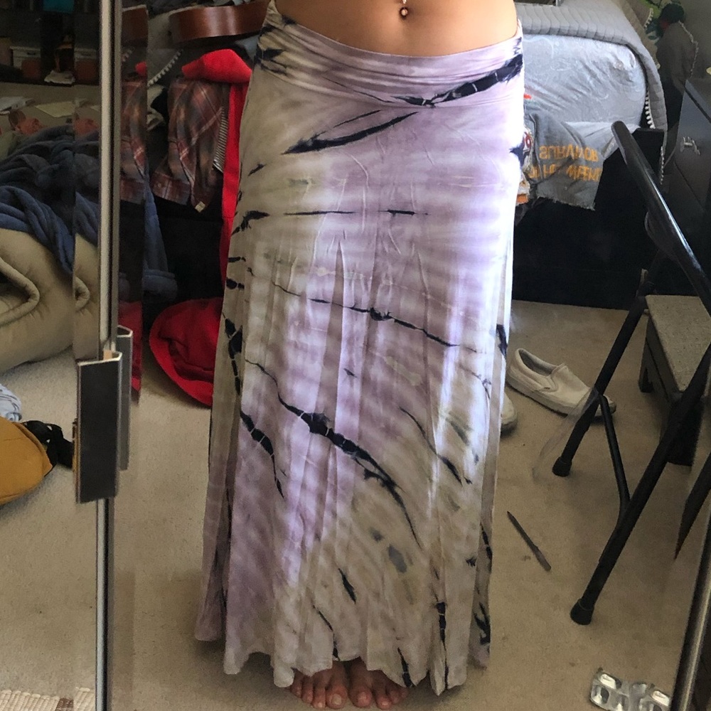Tye dye maxi skirt